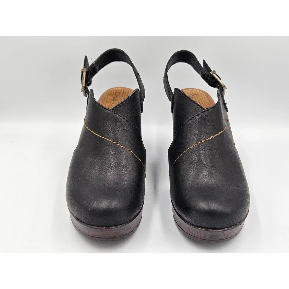BOC by Born Cecila Womens Round Platform Clogs Brown Size 8M